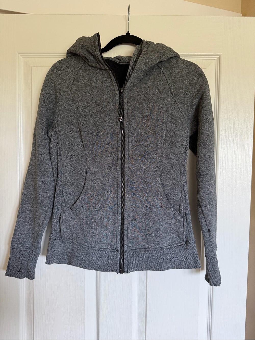 lululemon athletica Gray Hooded Zip-Up Sweatshirt